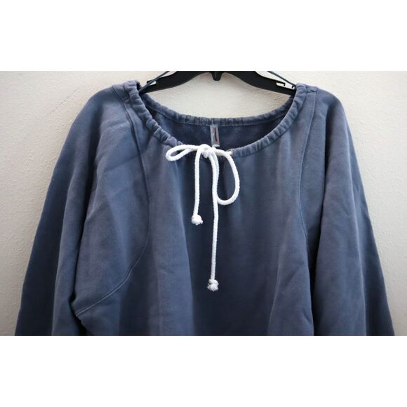 FP Movement OB2146433 Women's Sz M Blue For The Win Off-The-Shoulder Sweater - Picture 6 of 12